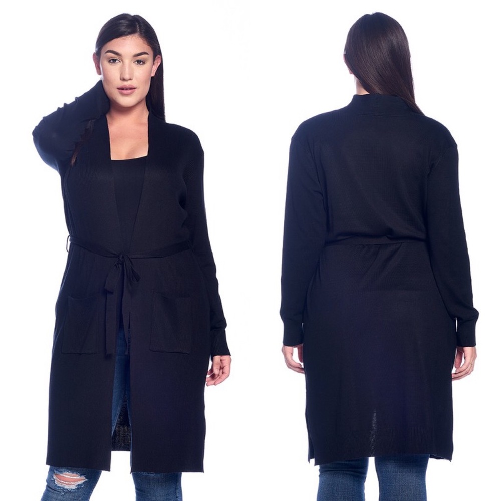 Black belted Cardigan